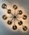 Metal 21st Century Dieci Bronze Smoky Bubbles Murano Flush Mount by Fabio LTD For Sale - Image 7 of 11