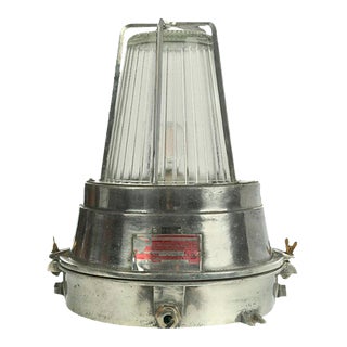 Vintage Chrome-Plated Metal Boat Wall Light For Sale