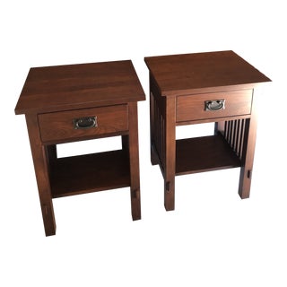 Durham Mission Style Nightstands - a Pair For Sale
