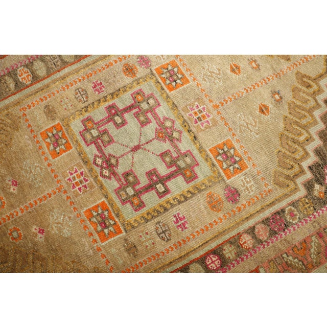 Mid 20th Century Geometric Turkish Sivas Wide Runner rug no. j5187 For Sale - Image 4 of 10