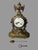 1900 - 1909 Antique Victorian Bronze Mantle Clock With Figural Urn Finial For Sale - Image 5 of 12
