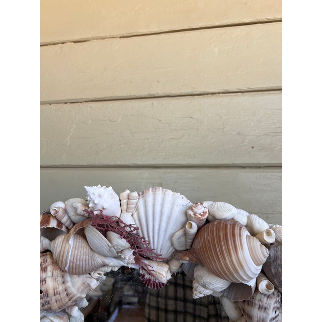 1980s Continenthal Baroque Grotto Style Wall Mirror on the Pewter Base. For Sale - Image 5 of 11