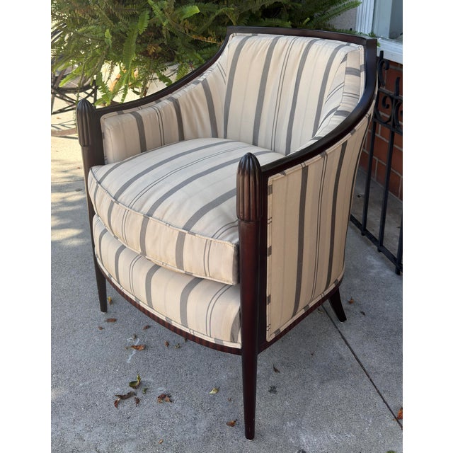 Art Deco Style Barbara Barry for Baker Furniture Co Petite Club Chair.
