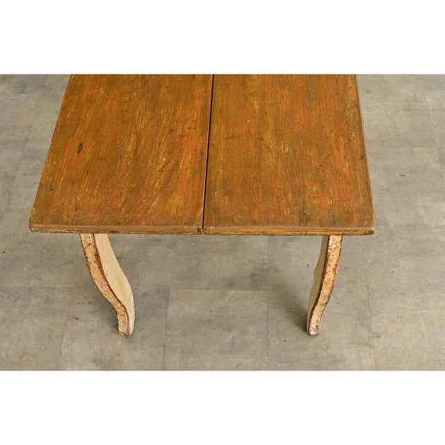 18th Century Norwegian 18th Century Rococo Painted Table For Sale - Image 5 of 11