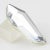 Plastic Kaso Oversized Silver Mirror Ice Cube Lucite Asymmetric Pin Brooch For Sale - Image 7 of 9