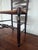 Antique American Hand-Turned Ladder Back Chair W/ Woven Rush Seat For Sale - Image 9 of 10