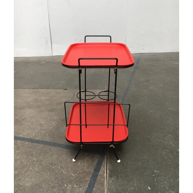 1960s Mid-Century German String Style Bar Table For Sale - Image 5 of 18