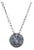 The Magley: Ladies 14K White Gold Diamond Halo Necklace For Sale