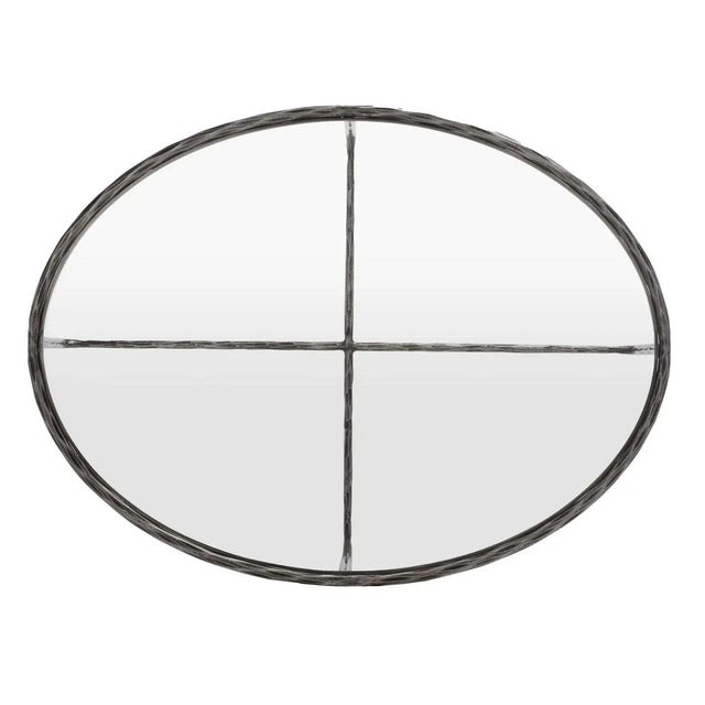 Safavieh Jessa Oval Metal Coffee Table - Silver For Sale - Image 4 of 8