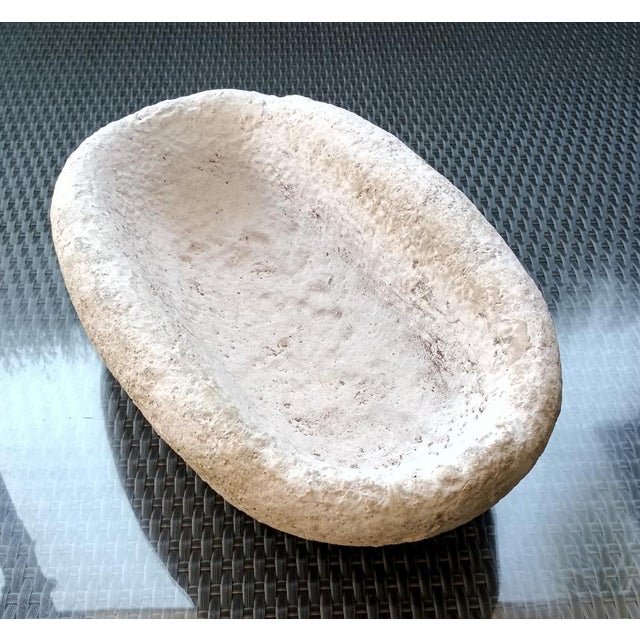 Antique basin, trough, or drinking trough made of authentic Tosca stone, circa 1850. from the mid-19th century. This is a...