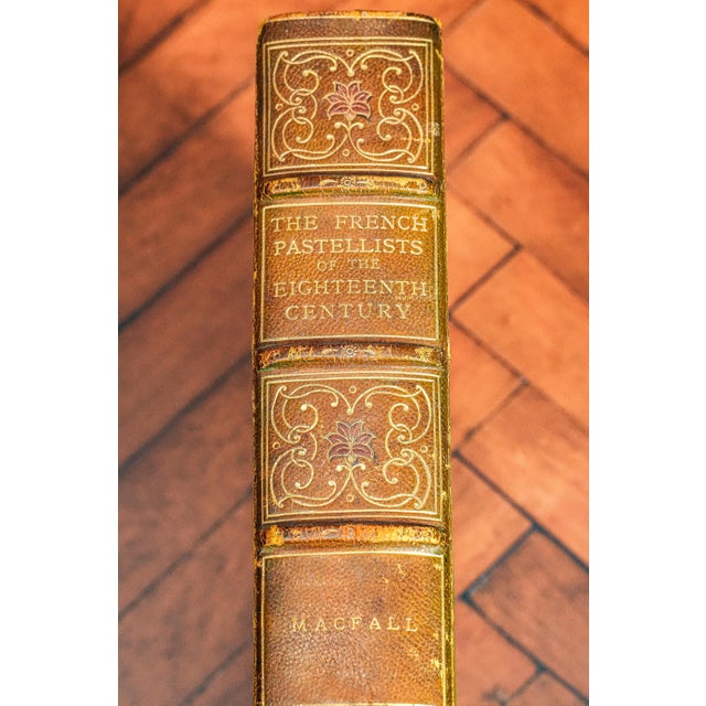 Traditional Nice Illustrated French Pastellists Haldane MacFall Antique Leather Art Book For Sale - Image 3 of 16