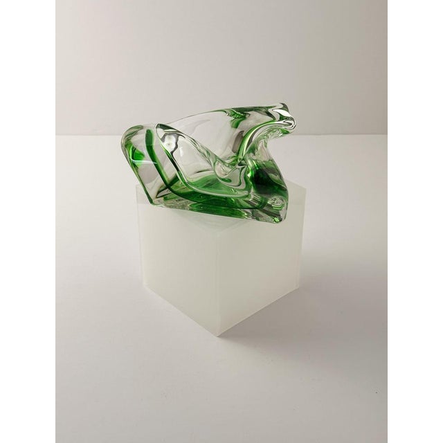 Vintage Triangular Art Glass Dish by Max Verboeket, 1960s For Sale - Image 9 of 11