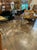 This product is a pair of Italian MCM brass and marble hex tables. Creates a sleek look. Good for a variety of decors and...