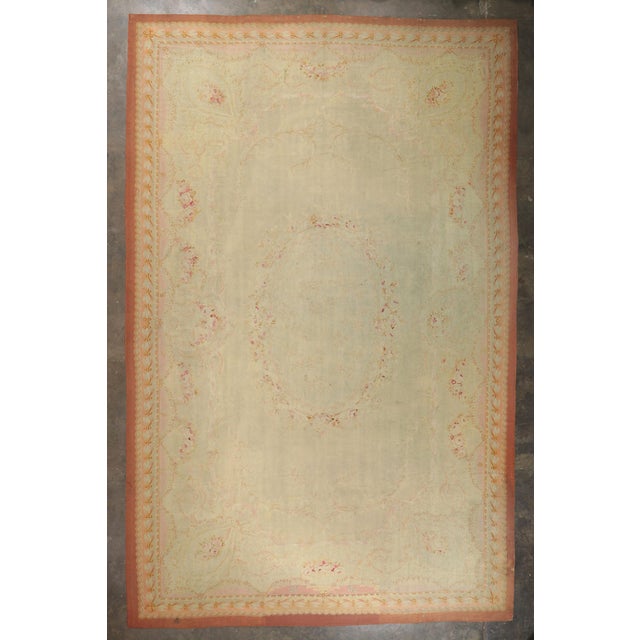 Late 19th Century French Aubusson Rug, 13'07 X 21'02 For Sale - Image 12 of 12