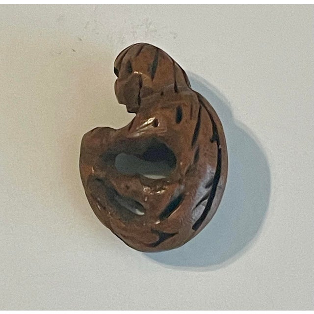 Antique Folk Art Monkey Seed Carving For Sale In Savannah - Image 6 of 8