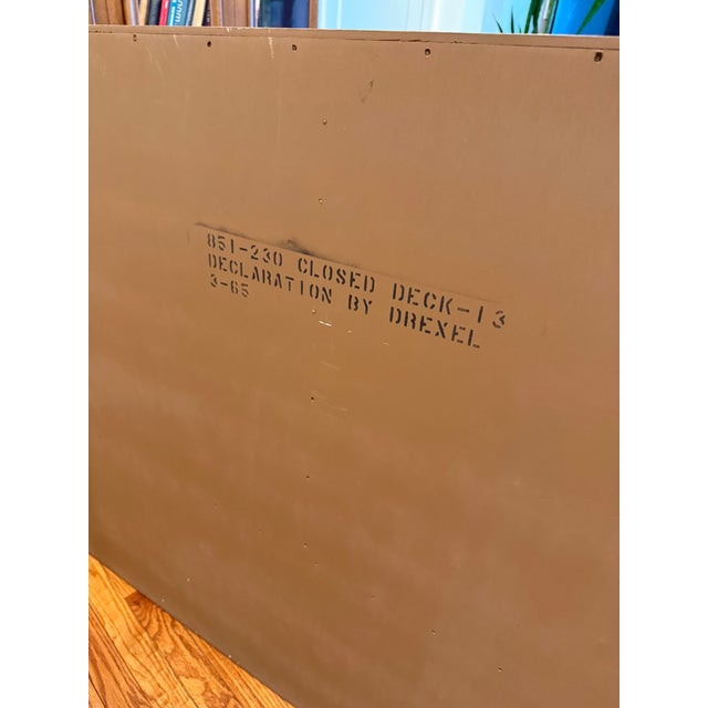 1960s Kipp Stewart for Drexel Declaration Two Piece Walnut Credenza Hutch For Sale - Image 16 of 17