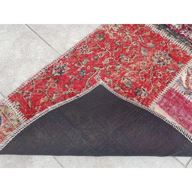 Mid 20th Century Decorative Handknotted Wool Runner For Sale - Image 10 of 10