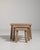 Brutalist Set of Three Oak Brutalist Nesting Tables, Antique, France, Circa 1970 For Sale - Image 3 of 13