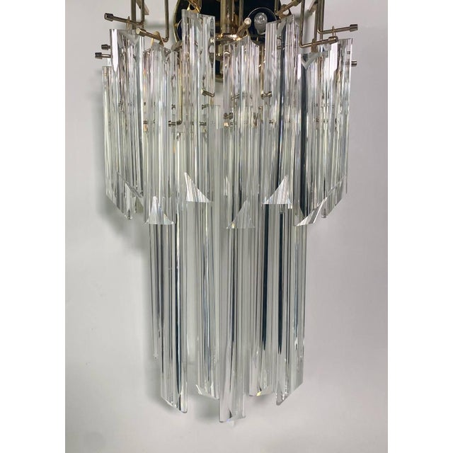 Vintage Italian Transparent Murano Glass Wall Sconces by Paolo Venini, 1960s, Set of 2 For Sale - Image 6 of 6