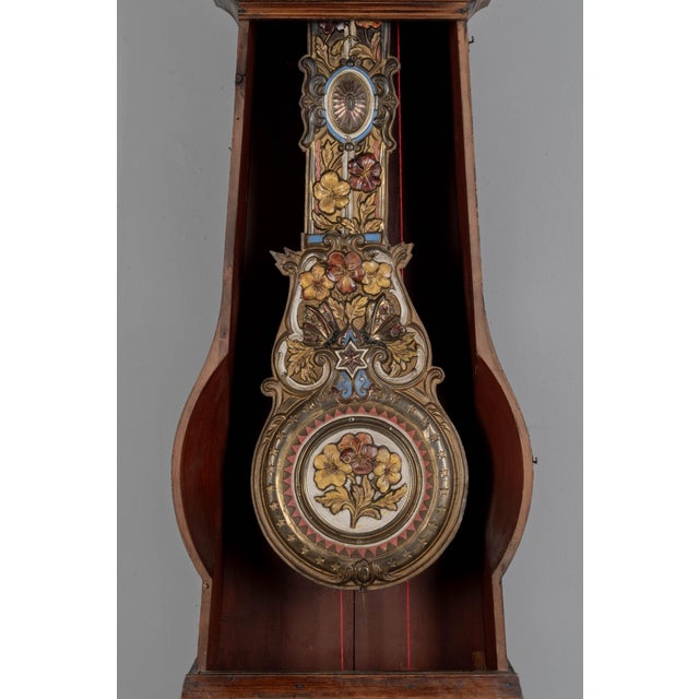 19th Century French Comtoise or Grandfather Clock For Sale - Image 4 of 15
