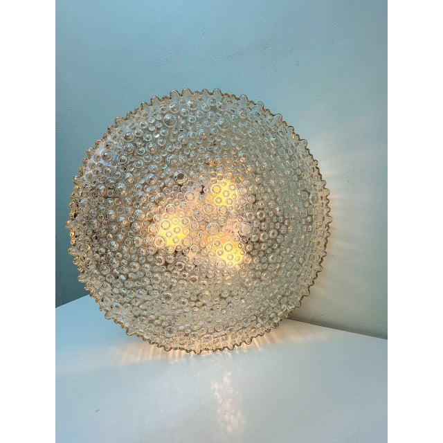 Large Bubble Glass Flush Mount Lamp by Motoko Isshi for Staff, 1970s For Sale - Image 12 of 18