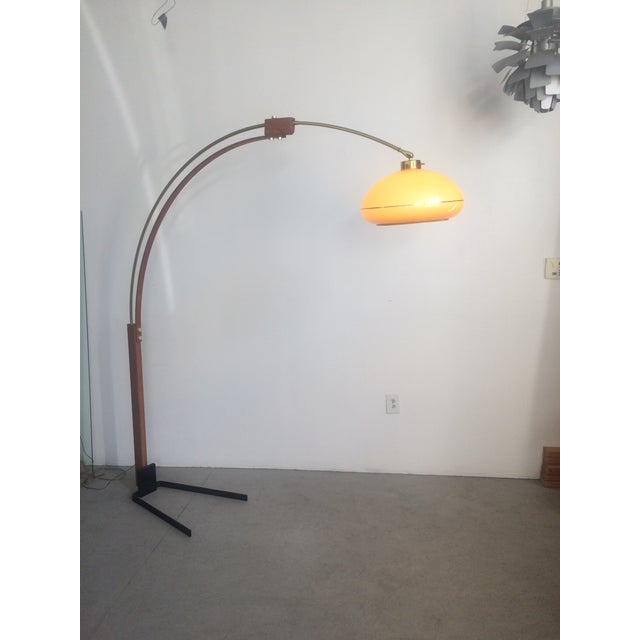Vintage Bentwood & Brass Arc Lamp Chairish