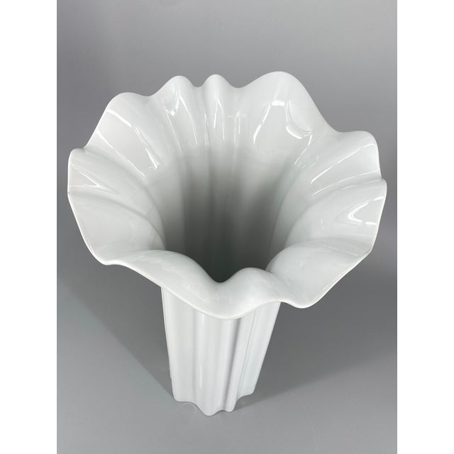 Ceramic Large Porcelain Floor Vase Tavola Argos by Hutschenreuther, 1990s For Sale - Image 7 of 14