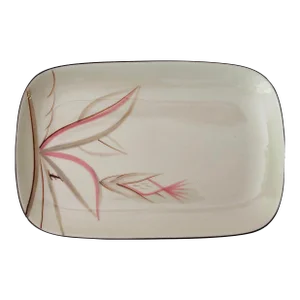 Vintage MCM Winfield California Hand Crafted China "Dragon Flower" Small Platter