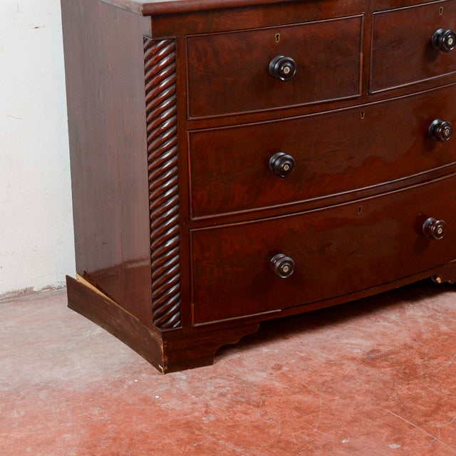 Antique English Mahogany Dresser For Sale - Image 9 of 18