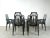 Black Boston Chairs by Pierre Paulin for Henry Massonnet, 1988, Set of 6 For Sale - Image 8 of 13