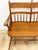 Vintage Maple Spindle Two-Seat Bench Double Crest Turned Legs Farmhouse For Sale - Image 9 of 18