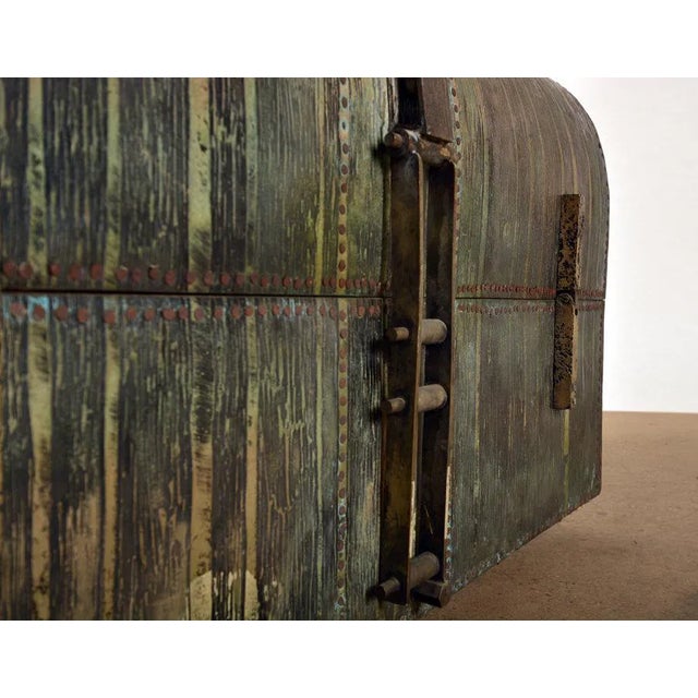 1960s 1960s Lorenzo Burchiellaro Metal Trunk For Sale - Image 5 of 7