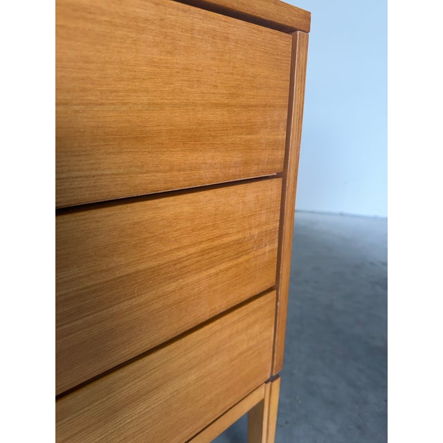 Pair of Mid Century Danish Three Drawer Chests, Bedside Table Nightstands For Sale - Image 11 of 12