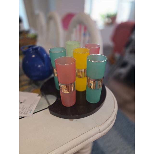Mid-Century Modern 1940s Mid Century Modern Highball Glasses - Set of 6 For Sale - Image 3 of 3