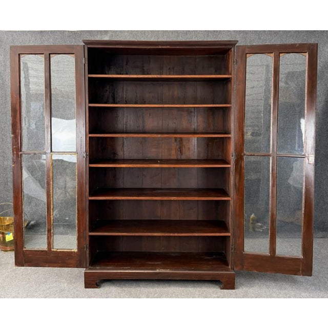 Monumental 19th Century Two-Door Bookcase For Sale - Image 4 of 17