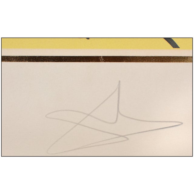 Salvador Dalí 1972 Philip Surrealism Yellow Lithograph Salvador Dalí For Sale - Image 4 of 6