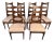 Set of Six Mid-Century Upholstered Walnut Dining Chairs by Thomasville For Sale