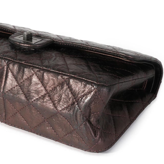 2000 - 2009 Bronze Metallic Quilted 2.55 Reissue 226 Bag For Sale - Image 5 of 8