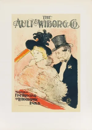 Copy of 1946 Swiss Poster, Ault Wiborg, Toulouse Lautrec, Les Editions Holbein