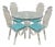 Vintage Mid Century Modern Sculptural Lucite Dining Table & 4 Chairs - 5 Pc Set For Sale