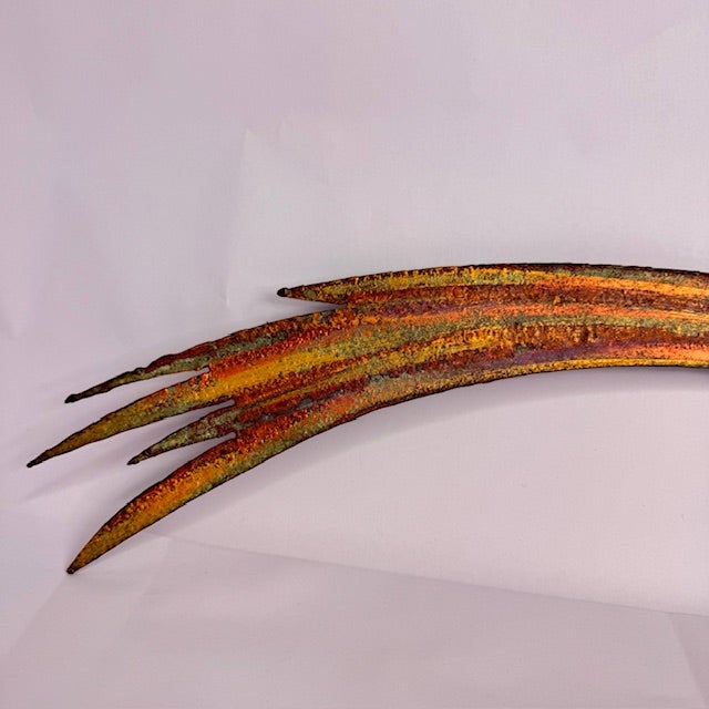 Rustic Signed Todd Shields Metal Shooting Star Wall Sculpture, Southwestern Desert Modern Decor For Sale - Image 3 of 12