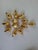Gold Vintage Czechoslovakian Hand-Painted Golden Glass Christmas Ornaments, 1970, Set of 12 For Sale - Image 8 of 12