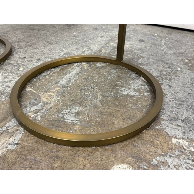 Restoration Hardware 1930s Martini Tables, Pair For Sale - Image 9 of 12