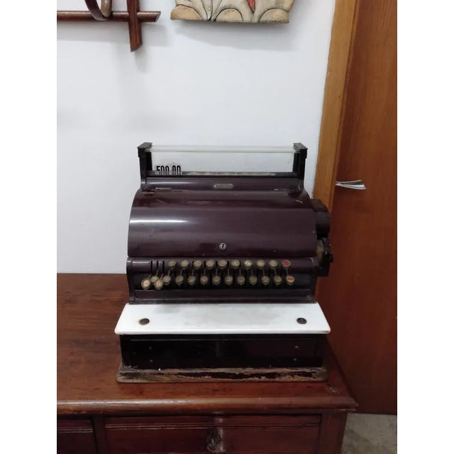 Vintage Cash Register by Giuseppe Regosa & Figli Turin, 1920s For Sale - Image 13 of 13