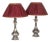 Table Lamps in Metal and Silvered Bronze, 1880s, Set of 2 For Sale