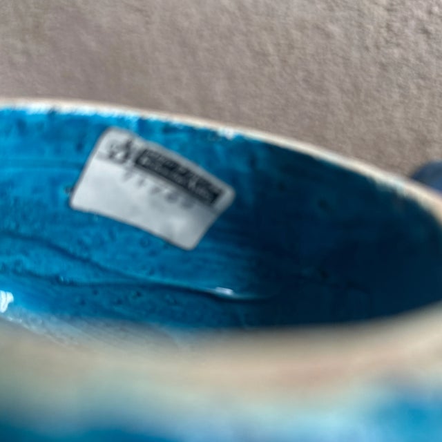 1950s Bitossi Aldo Londi Pair Lovebirds Rhimmi Blue Liberty Mid Century Modern Doves See Description! For Sale - Image 10 of 10