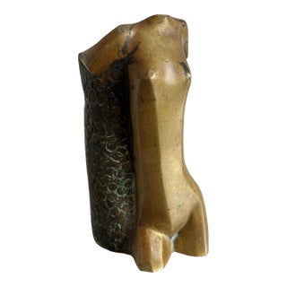 Brazilian Modern Female Sculptural Vase or Pen Holder, 1960s For Sale