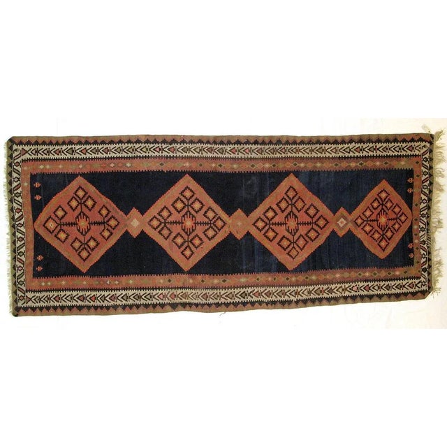 1900's Antique N.west Persian Kilim, 4'8" X 14'3" For Sale In New York - Image 6 of 6