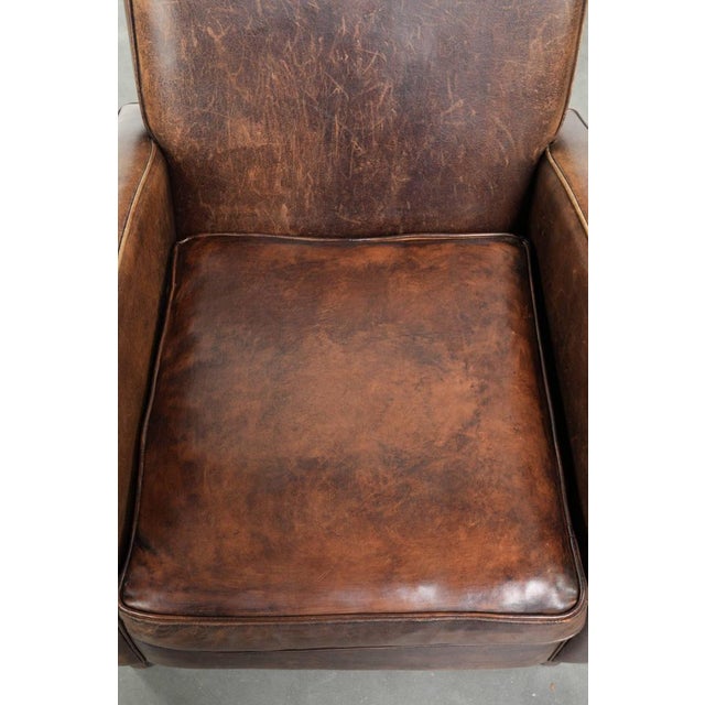 Club Chair in Sheepskin Leather For Sale - Image 6 of 15