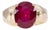 5.8Ct Madagascar Ruby Estate Ring in Solid 14k Gold – Oval, 11x9mm, Size 6.75 For Sale
